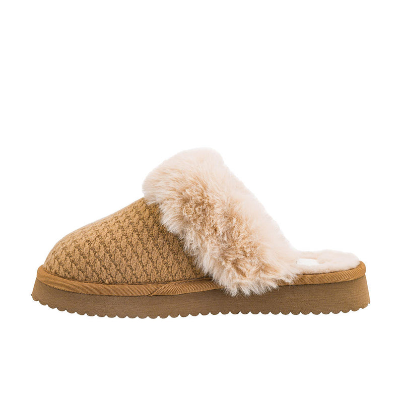 Corkys Footwear Women's Let's Order In Camel Slipper