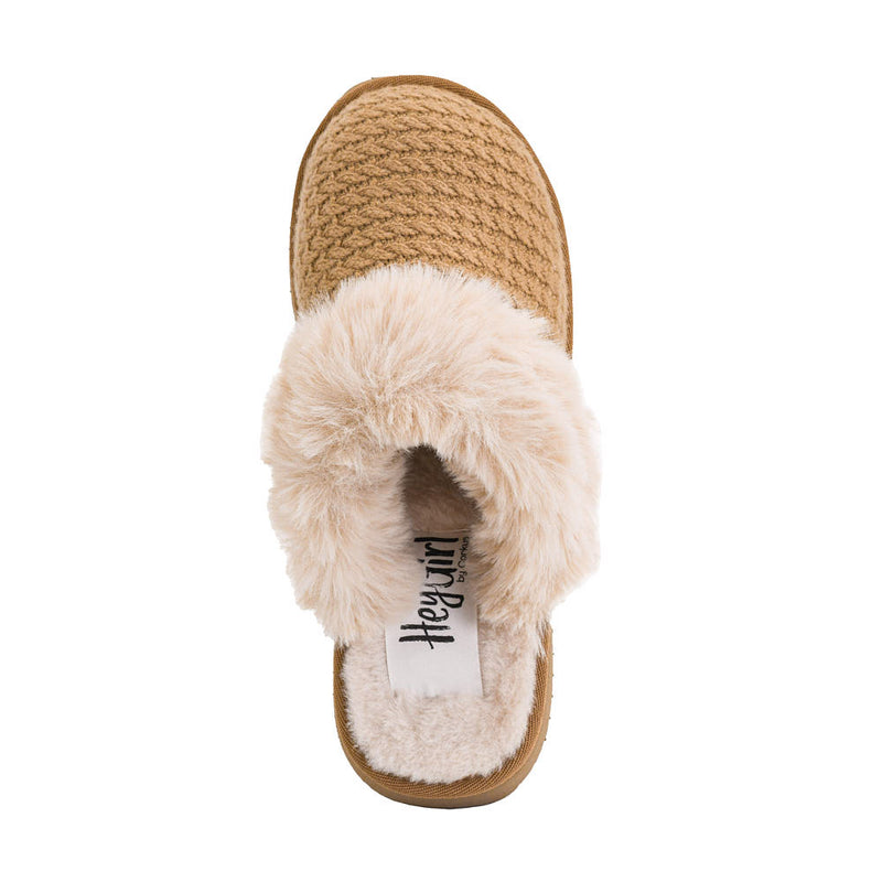 Corkys Footwear Women's Let's Order In Camel Slipper
