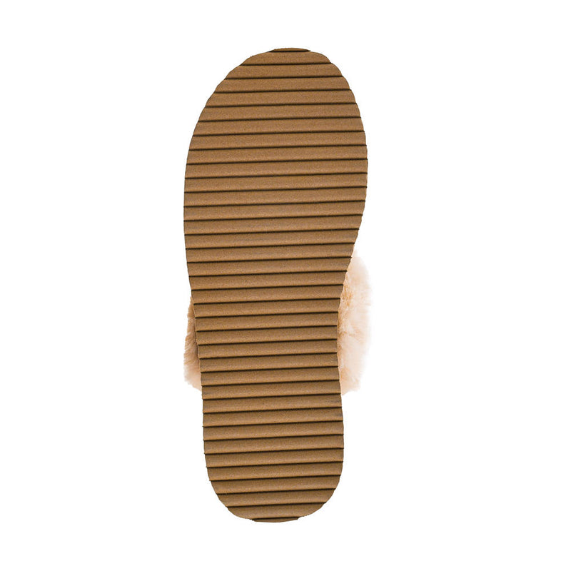 Corkys Footwear Women's Let's Order In Camel Slipper