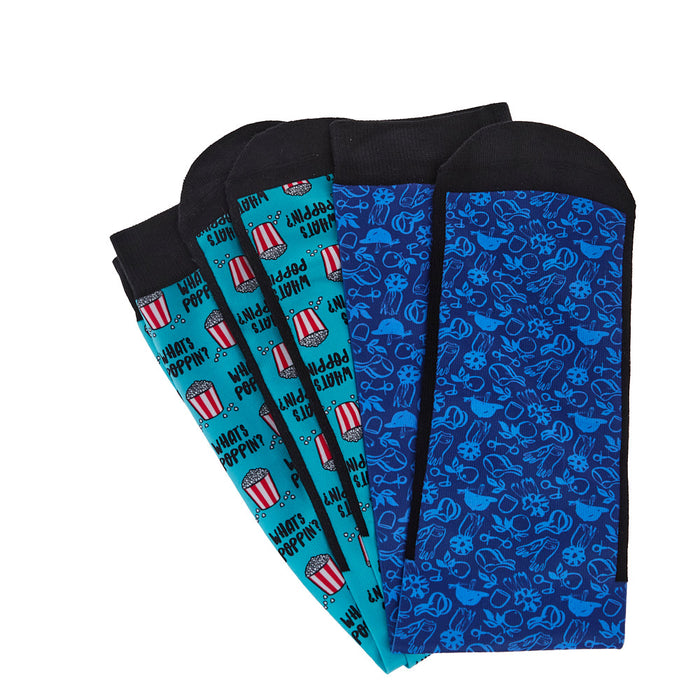 Dreamers & Schemers What`s Poppin` Pair & a Spare Socks OSFM