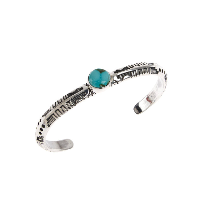 NRS Sterling Silver Turquoise Cuff