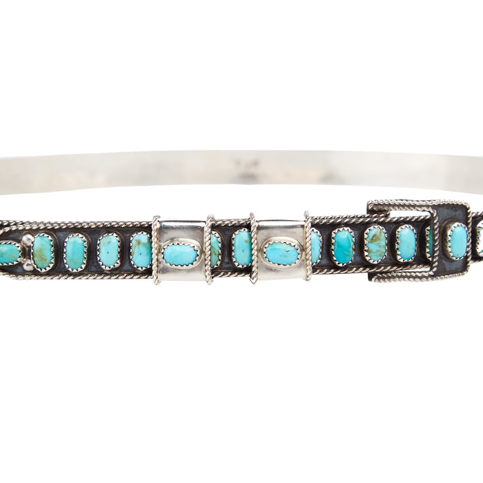 NRS Sterling Silver and Authentic Turquoise Hat Band