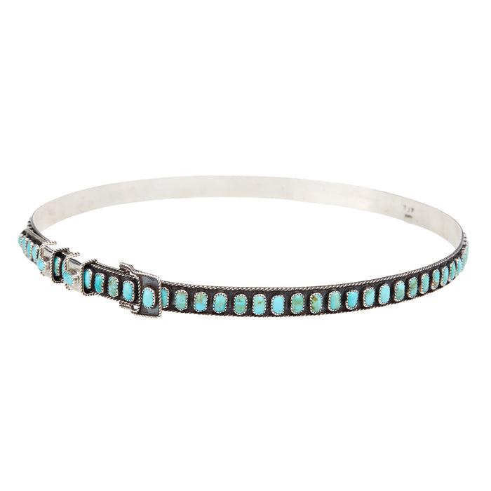 NRS Sterling Silver and Authentic Turquoise Hat Band