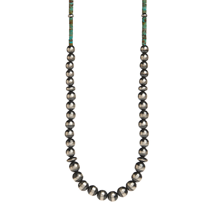 NRS Navajo Pearl with Turquoise Necklace