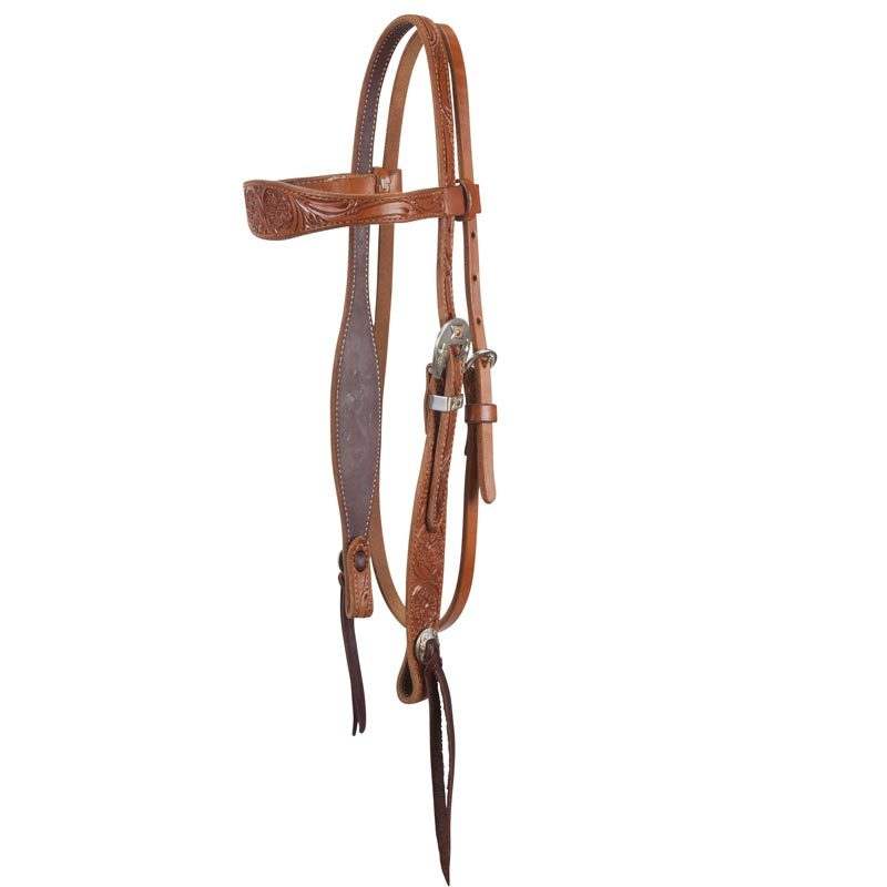 Cactus Saddlery Relentless Antique Browband Horse Headstall