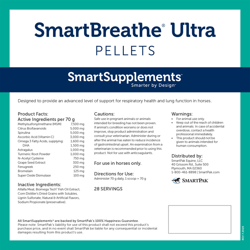 Smartequine SmartBreathe Ultra Pellets 4.4 lb Bag
