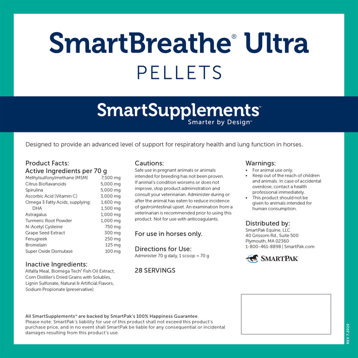 Smartequine SmartBreathe Ultra Pellets 4.4 lb Bag