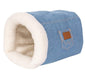Denim Pocket Cave Dog Bed