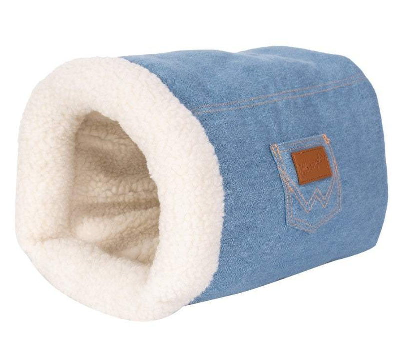 Denim Pocket Cave Dog Bed