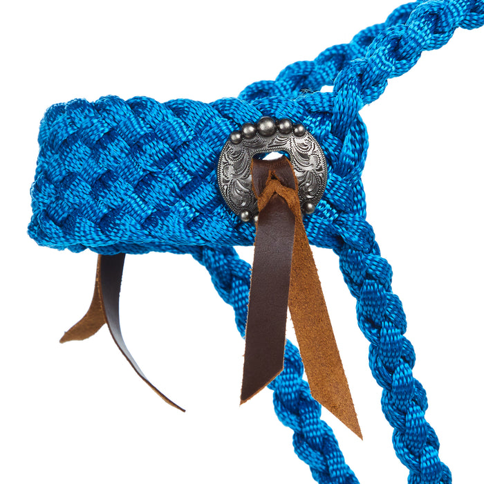 Halter and 8ft Lead Rope with Slotted Conchos