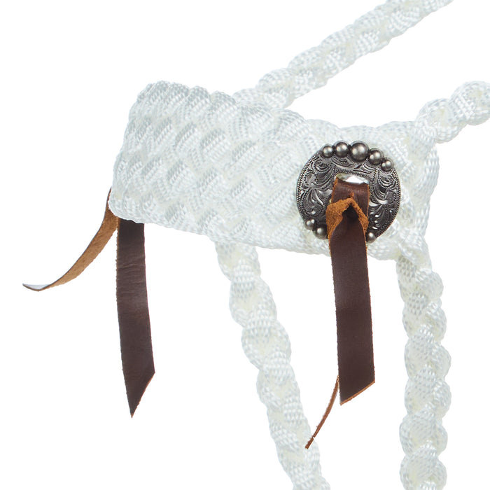 Halter and 8ft Lead Rope with Slotted Conchos