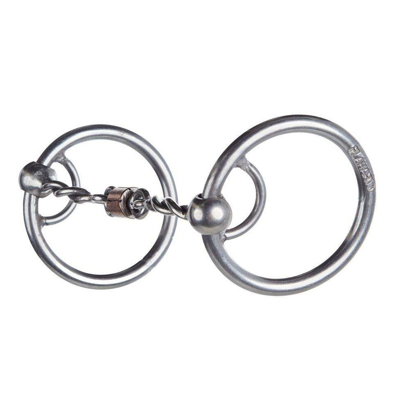 Flaharty Bits & Spurs Locked O Ring Snaffle Gag Bit