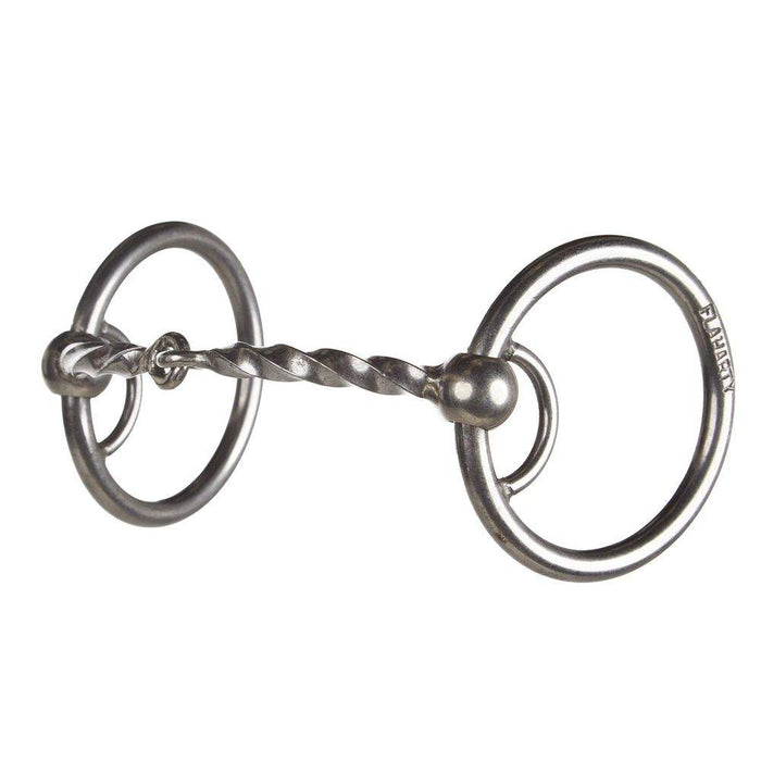 Flaharty Bits & Spurs Locked O Ring Snaffle Gag Bit