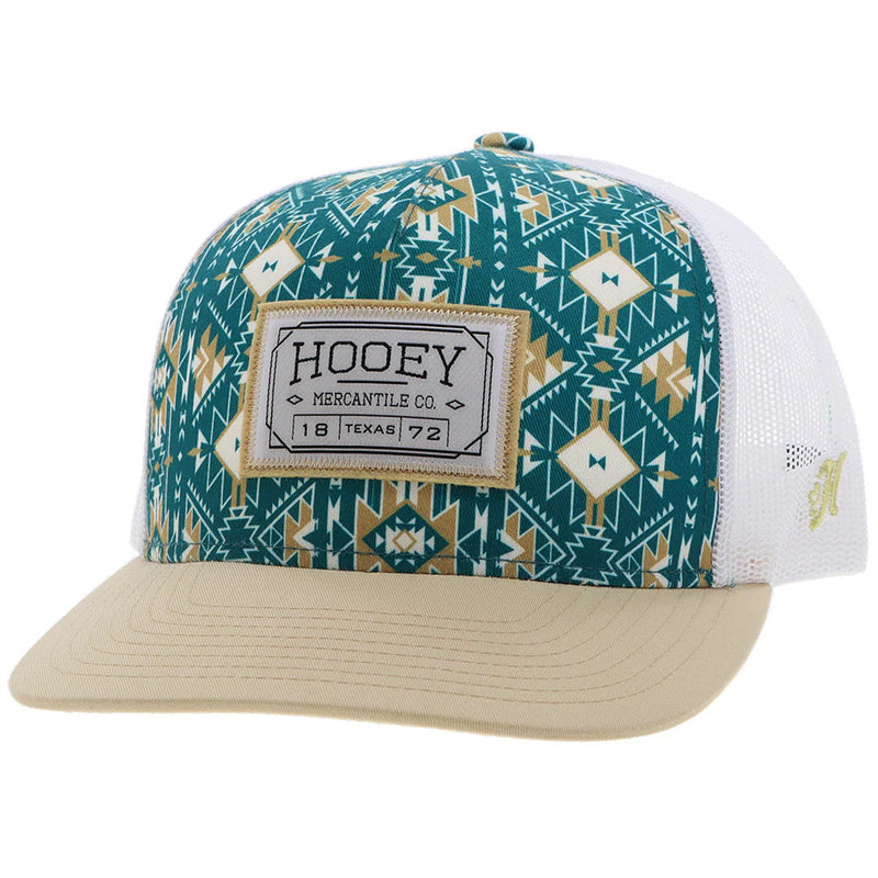 Hooey Youth Doc Teal Aztec Trucker Cap
