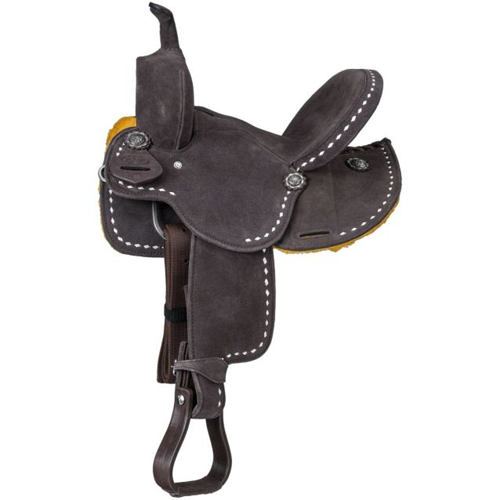Tough 1 King Series Youth Stratford Suede Barrel Saddle — NRS