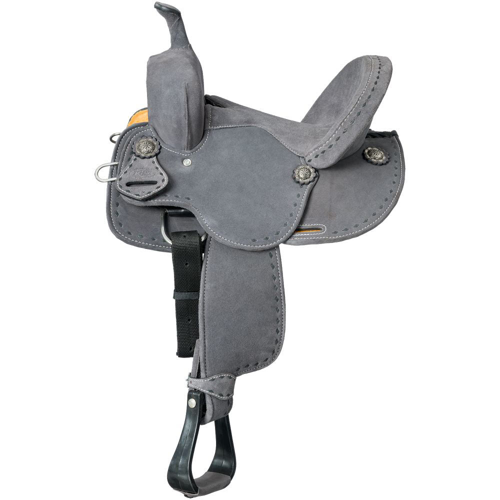 Tough 1 King Series Youth Stratford Suede Barrel Saddle — NRS