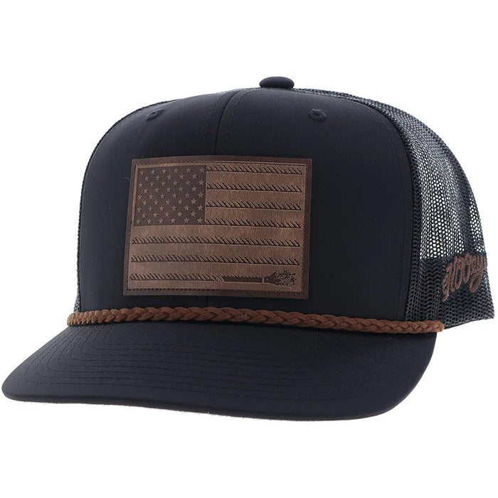 Hooey Men's Liberty Roper Black Cap