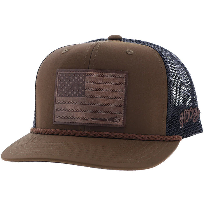 Hooey Liberty Roper Brown Trucker Cap