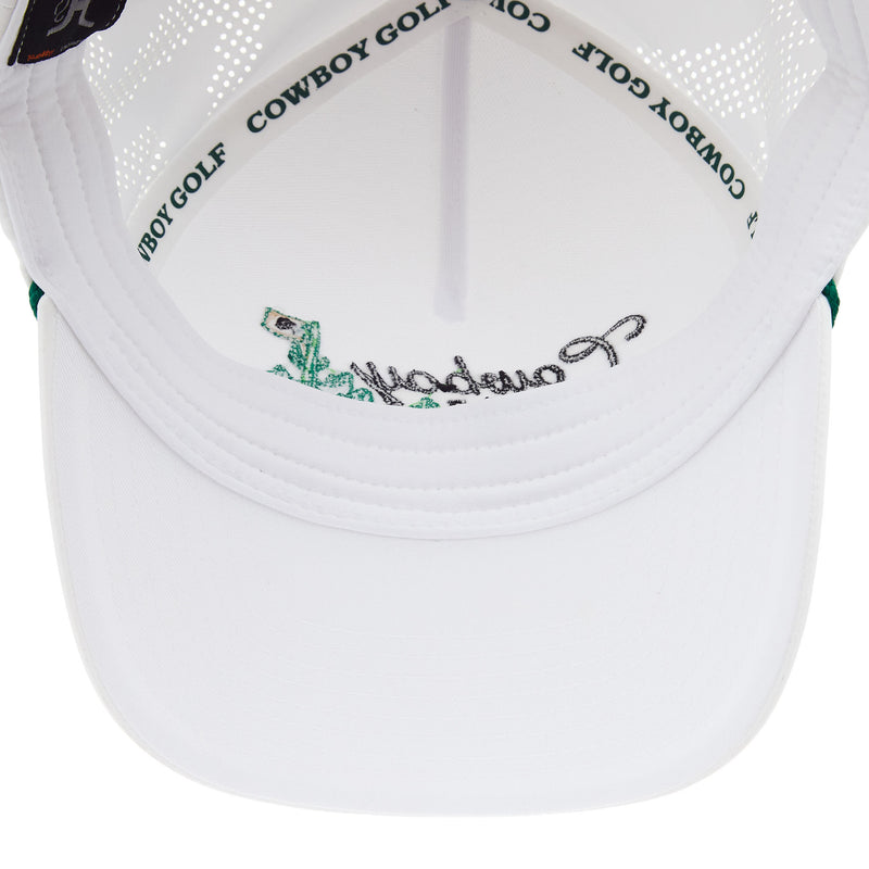Hooey Mens White Cowboy Golf Rope Cap
