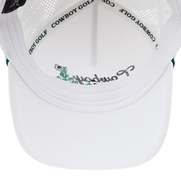 Hooey Mens White Cowboy Golf Rope Cap
