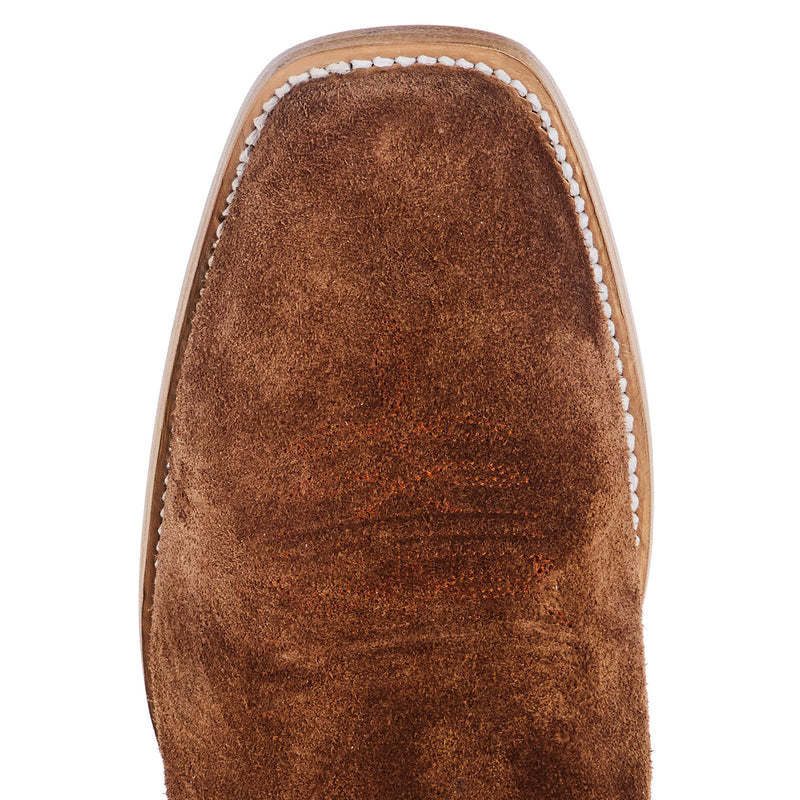 Hondo Enterprises Inc Men`s Chocolate Ranch Horse Roughout 13in Yellow Top