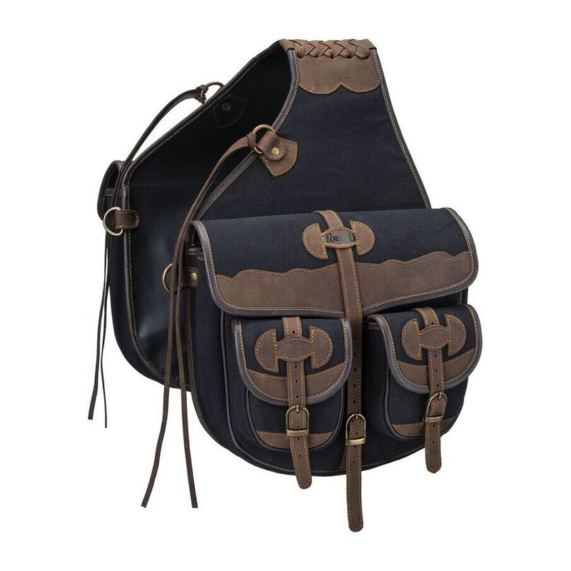 Canvas Trail Bag with Leather Accents