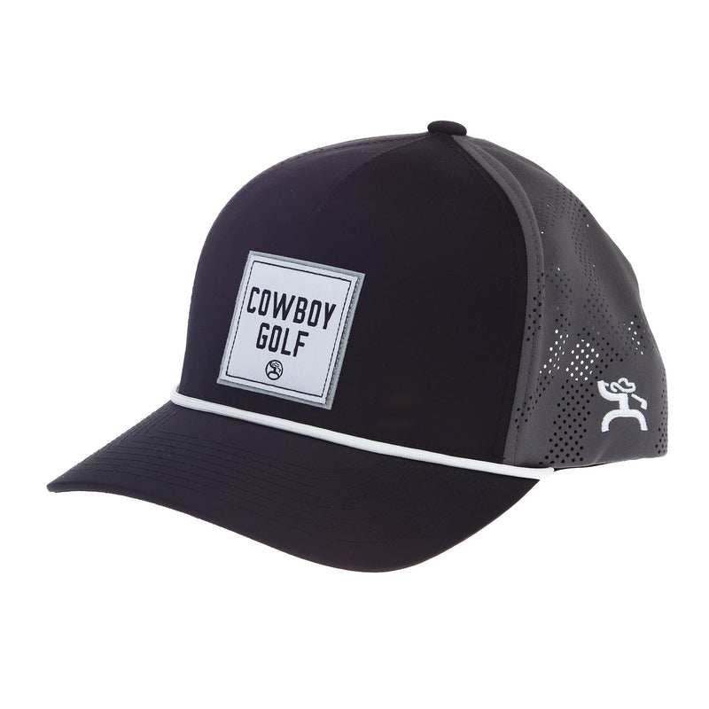 Hooey Mens Cowboy Black Golf Rope Cap