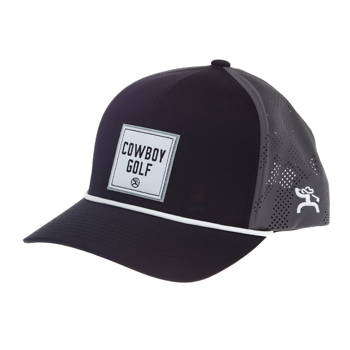 Hooey Mens Cowboy Black Golf Rope Cap