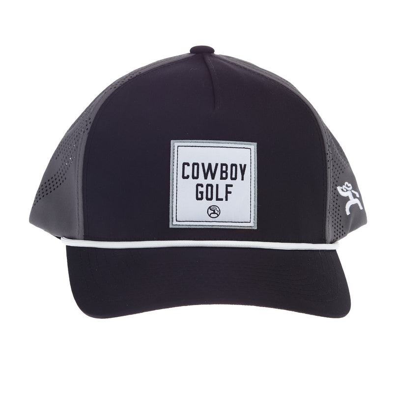 Hooey Mens Cowboy Black Golf Rope Cap