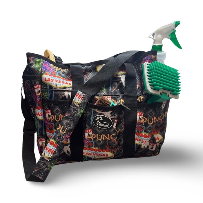 Patterned Grooming Tote