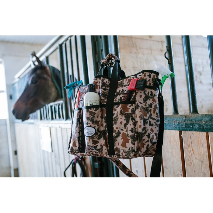 Patterned Grooming Tote