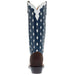 Olathe Boot Company Men`s Cognac Yucatan 15in Navy Blue Top Boot Size 12B