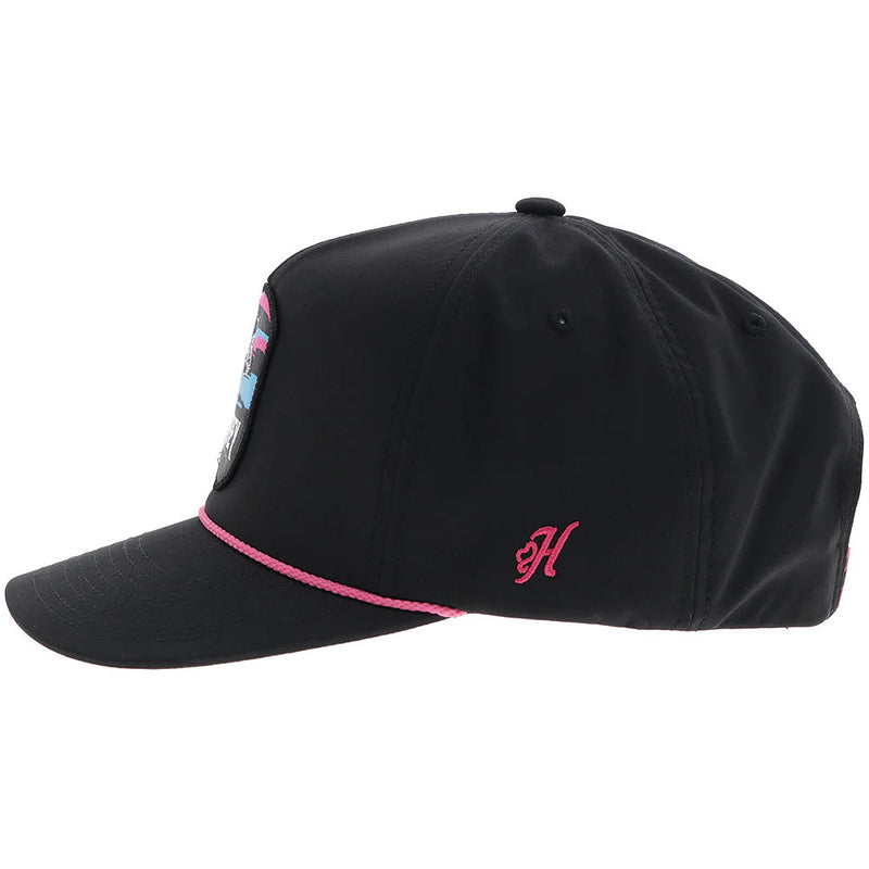Hooey Youth Cheyenne Pink and Black Cap