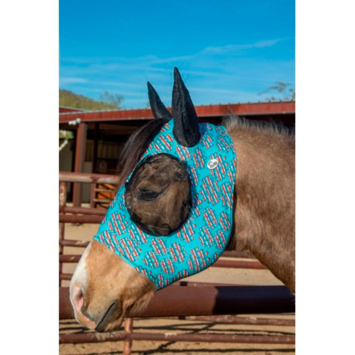 Patterned Lycra Fly Mask