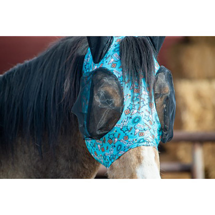 Patterned Lycra Fly Mask