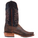 Olathe Boot Company Men`s Tan Cape Buffalo 12in Black Top Boot