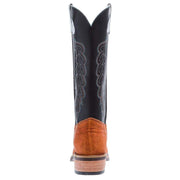 Olathe Boot Company Men`s Ride Ready Honey Elephant 15in Black Waxy Kansas Top Bearkat Cutter Toe Boot