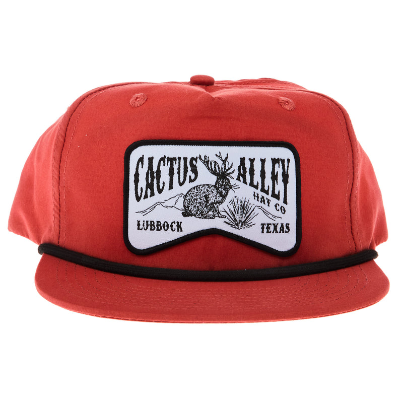 Cactus Alley Hat Co Jackalope Orange and Black Cap