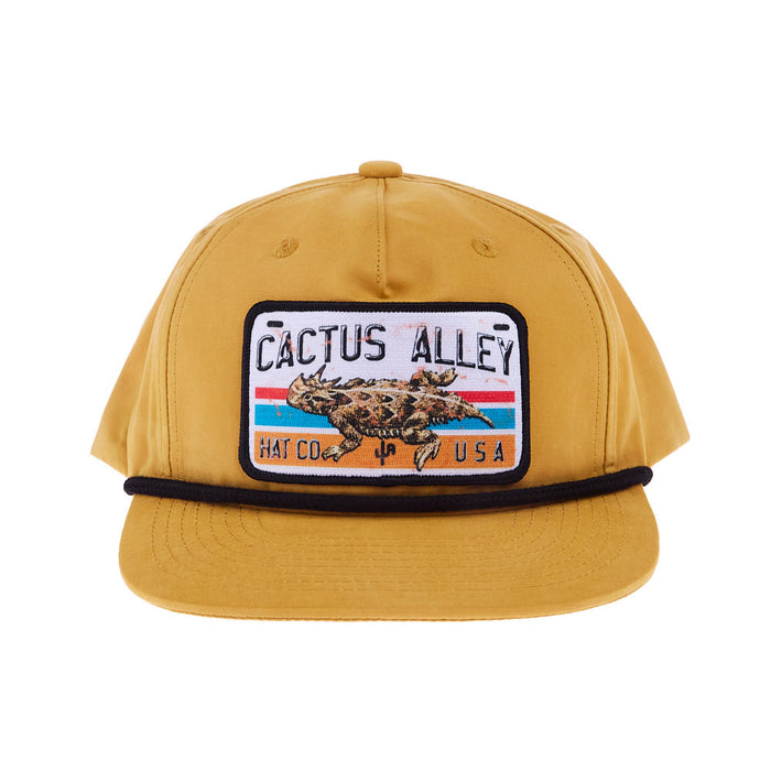Cactus Alley Hat Co Horned Toad Biscuit and Black Cap
