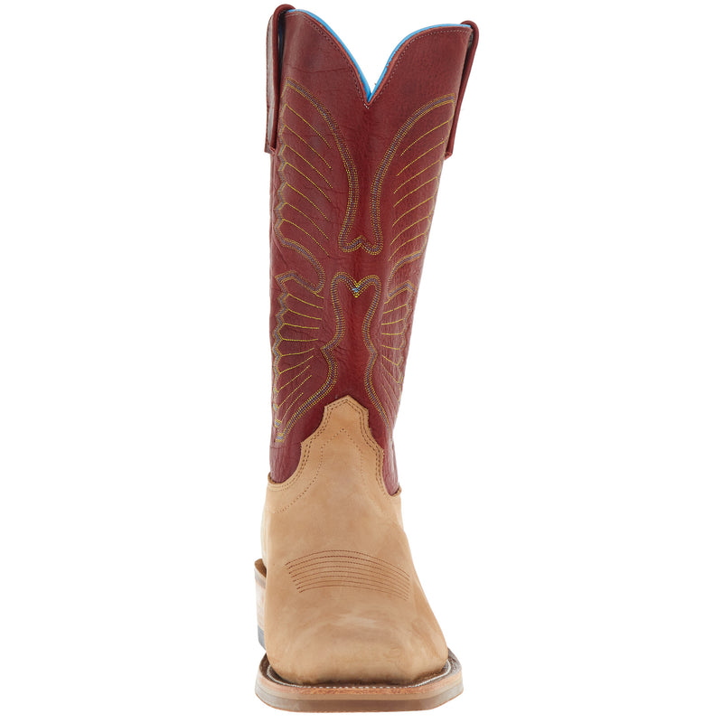 Olathe Boot Company Men's Ride Ready Beeswax Mesquite 13in. Red Navajo Bison Top Boot