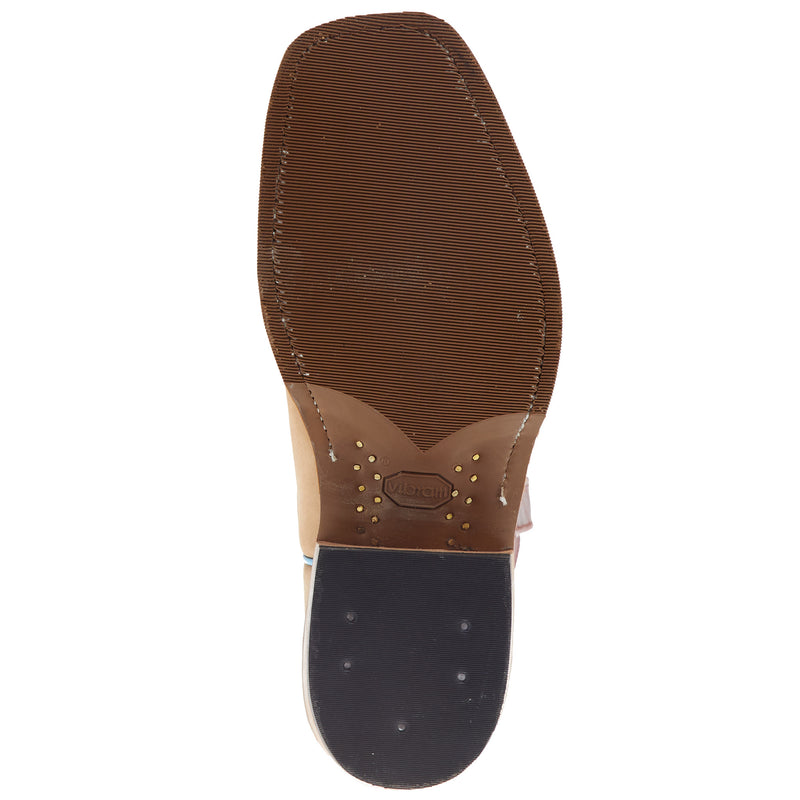 Olathe Boot Company Men's Ride Ready Beeswax Mesquite 13in. Red Navajo Bison Top Boot