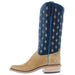 Olathe Boot Company Men's Ride Ready Sorrel Black Hawk 15in Blue Glazed Buffalo Round Toe Boot