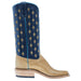 Olathe Boot Company Men's Ride Ready Sorrel Black Hawk 15in Blue Glazed Buffalo Round Toe Boot