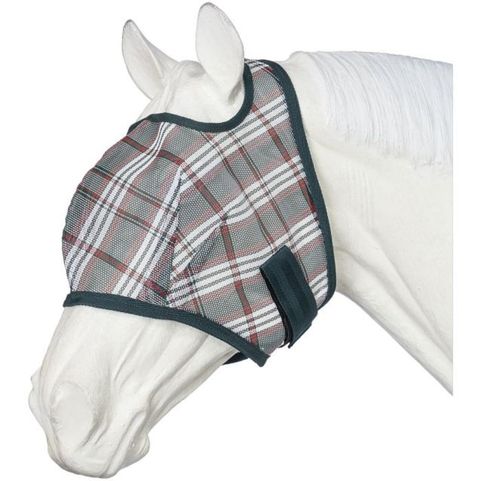 Plaid Mesh Fly Mask