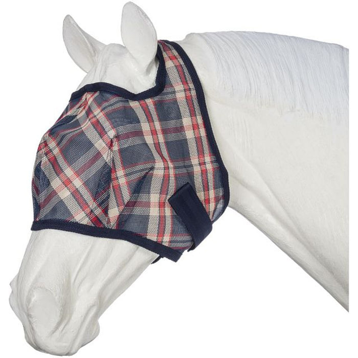 Plaid Mesh Fly Mask