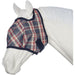 Plaid Mesh Fly Mask