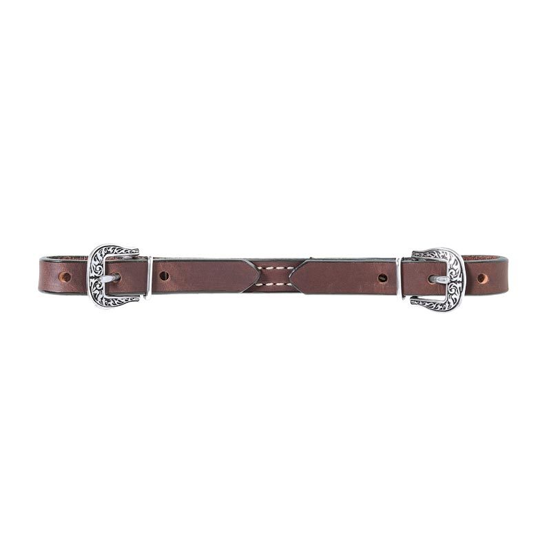 Weaver Basin Cowboy Straight Leather Curb Strap