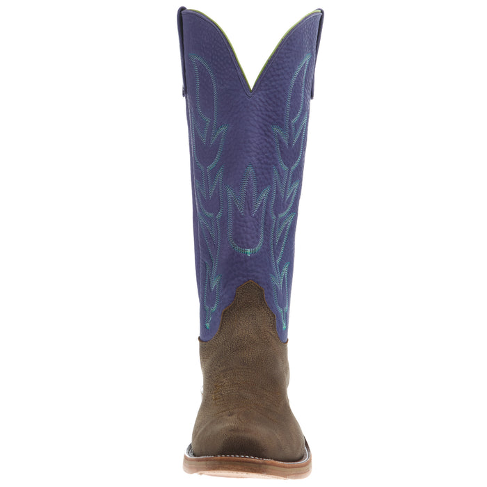 Olathe Boot Company Men's Ride Ready Eastwood Camel 15in Purple Bulldozer Top