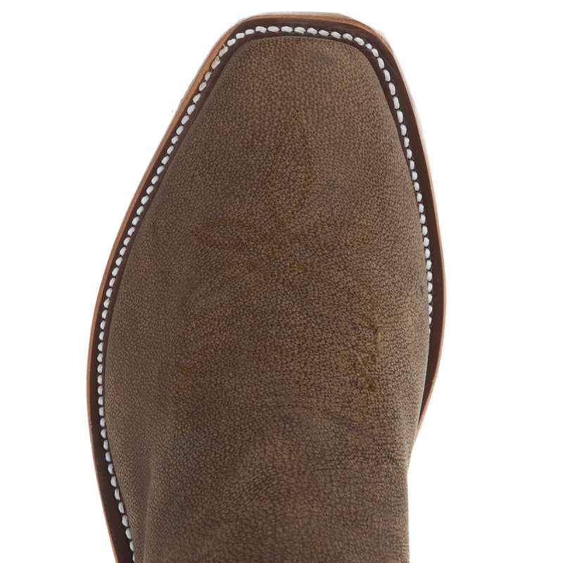 Olathe Boot Company Men's Ride Ready Eastwood Camel 15in Purple Bulldozer Top