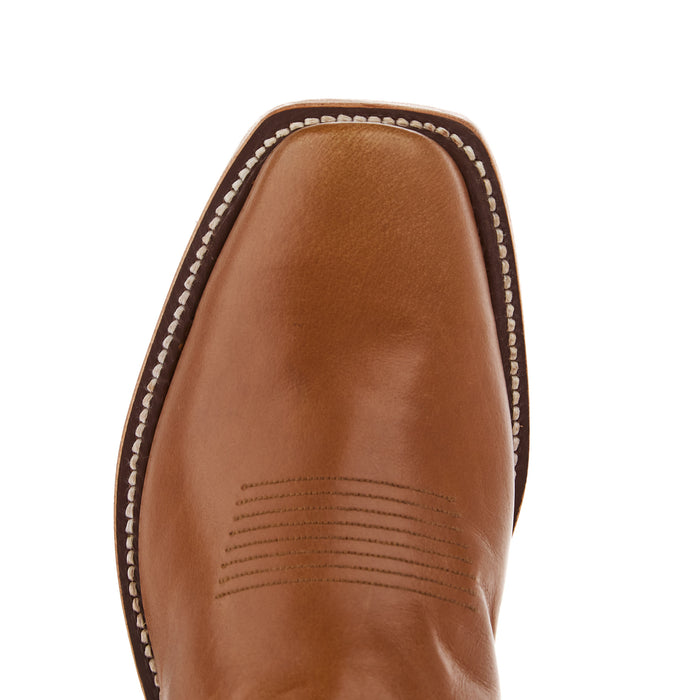 Olathe Boot Company Men`s Ride Ready Light Brown Buffalo Vamp 15in Violet Buffamonte Top